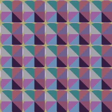 Geometrik şekilli kusursuz desen vektör çizimi