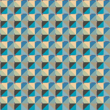 Geometrik şekilli kusursuz desen vektör çizimi