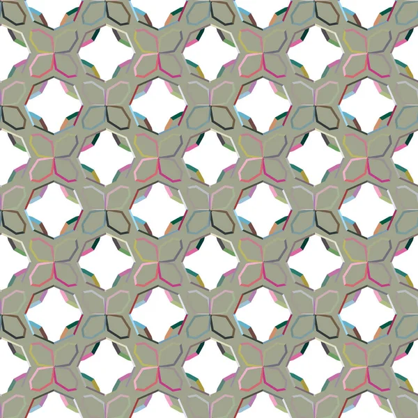 Nahtlose Geometrische Ornamentmuster Abstrakter Hintergrund — Stockvektor