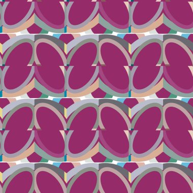 Geometrik şekilli kusursuz desen vektör çizimi