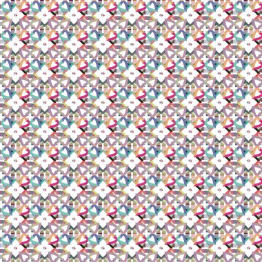 Geometrik şekilli kusursuz desen vektör çizimi