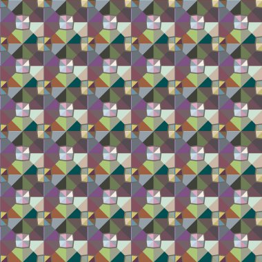 Geometrik şekilli kusursuz desen vektör çizimi