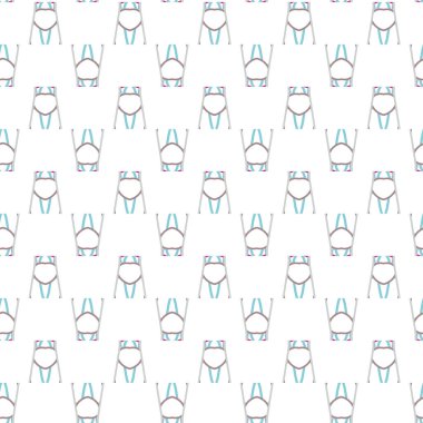 Geometrik şekilli kusursuz desen vektör çizimi