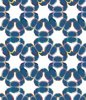 Geometrik şekilli kusursuz desen vektör çizimi