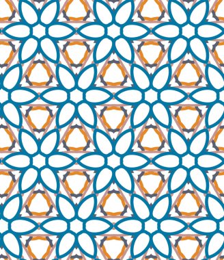 Geometrik şekilli kusursuz desen vektör çizimi