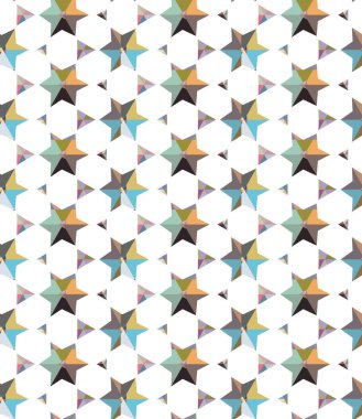 Geometrik şekilli kusursuz desen vektör çizimi