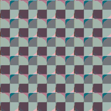 Geometrik şekilli kusursuz desen vektör çizimi