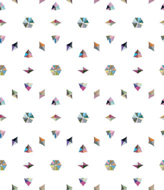 Geometrik şekilli kusursuz desen vektör çizimi