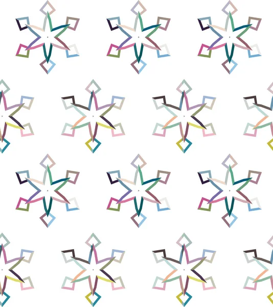 Padrão Sem Costura Com Formas Geométricas Ilustração Vetorial — Vetor de Stock