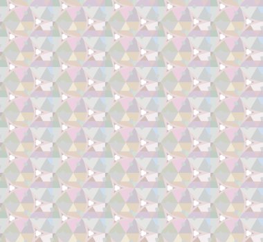 Geometrik şekilli kusursuz desen, vektör illüstrasyonu