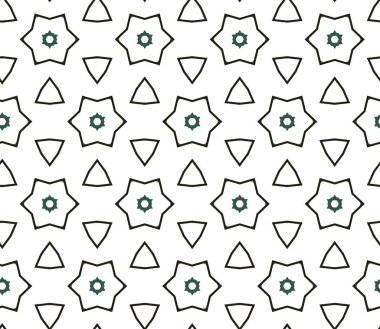 Geometrik şekilli kusursuz desen vektör çizimi