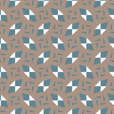 Geometrik şekilli kusursuz desen vektör çizimi