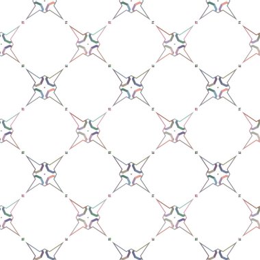 Geometrik şekilli kusursuz desen, vektör illüstrasyonu