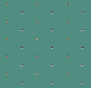 Geometrik şekilli kusursuz desen, vektör illüstrasyonu