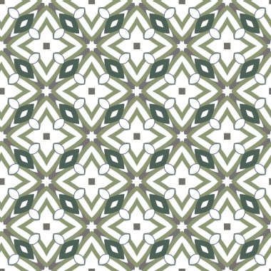 Geometrik şekilli kusursuz desen, vektör illüstrasyonu