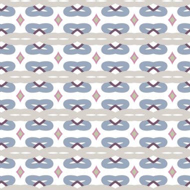 Geometrik şekilli kusursuz desen, vektör illüstrasyonu