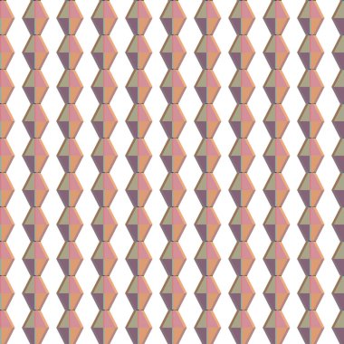 Geometrik şekilli kusursuz desen, vektör illüstrasyonu