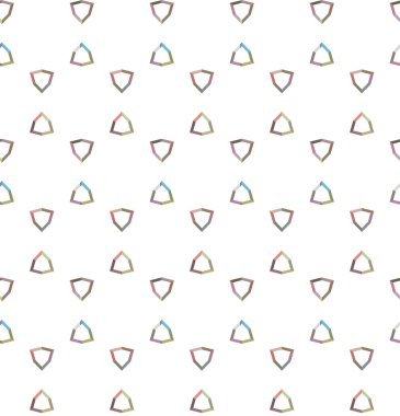 Geometrik şekilli kusursuz desen, vektör illüstrasyonu