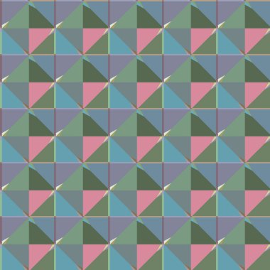 Geometrik şekilli kusursuz desen, vektör illüstrasyonu