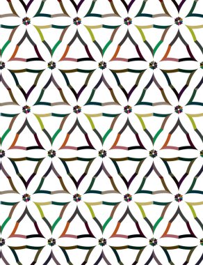 Geometrik şekilli kusursuz desen vektör çizimi