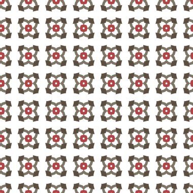 Geometrik şekilli kusursuz desen vektör çizimi