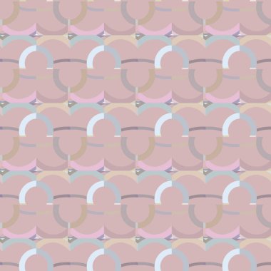 Geometrik şekilli kusursuz desen, vektör illüstrasyonu