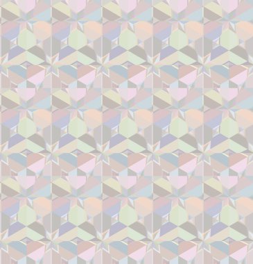 Geometrik şekilli kusursuz desen, vektör illüstrasyonu