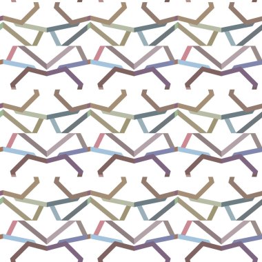 Geometrik şekilli kusursuz desen, vektör illüstrasyonu