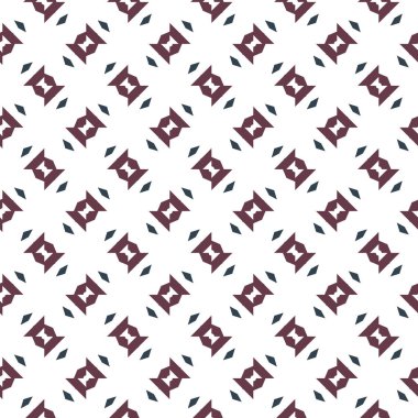 Geometrik şekilli kusursuz desen, vektör illüstrasyonu
