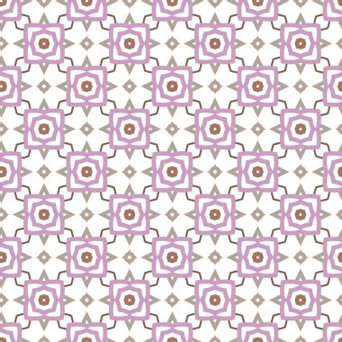 Geometrik şekilli kusursuz desen vektör çizimi