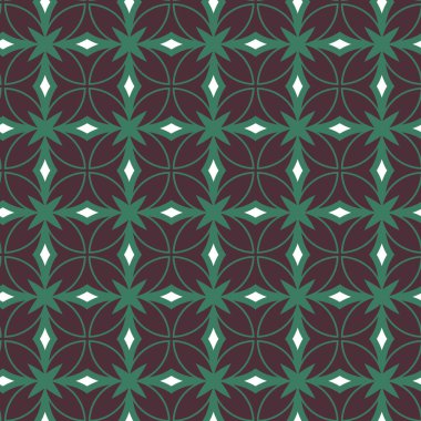 Geometrik şekilli kusursuz desen, vektör illüstrasyonu