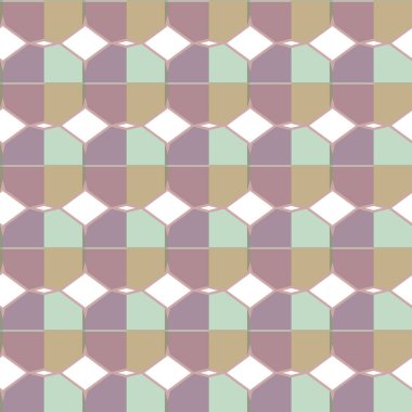 Geometrik şekilli kusursuz desen vektör çizimi