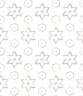 Geometrik şekilli kusursuz desen, vektör illüstrasyonu