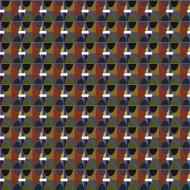 Geometrik şekilli kusursuz desen, vektör illüstrasyonu