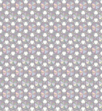 Geometrik şekilli kusursuz desen, vektör illüstrasyonu