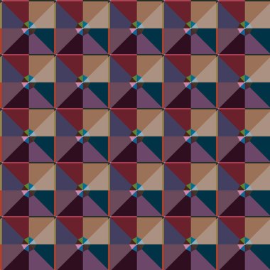 Geometrik şekilli kusursuz desen vektör çizimi
