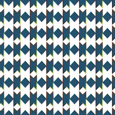 Geometrik şekilli kusursuz desen, vektör illüstrasyonu