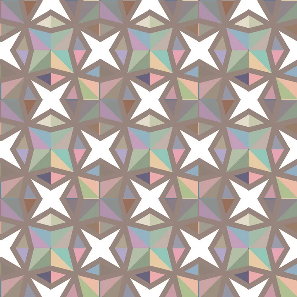 Naadloos Geometrisch Ornamentspatroon Abstracte Achtergrond — Stockvector