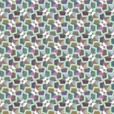 Geometrik şekilli kusursuz desen vektör çizimi