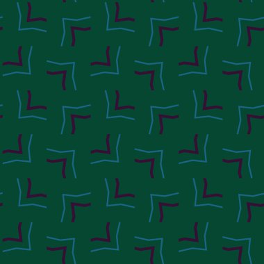 Geometrik şekilli kusursuz desen vektör çizimi