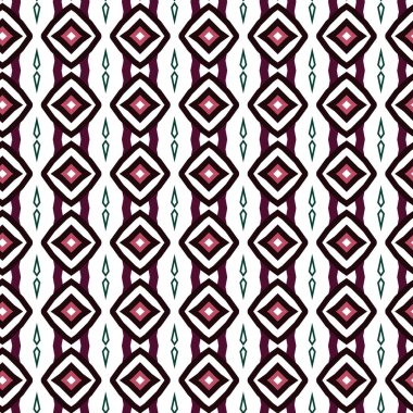 Geometrik şekilli kusursuz desen vektör çizimi