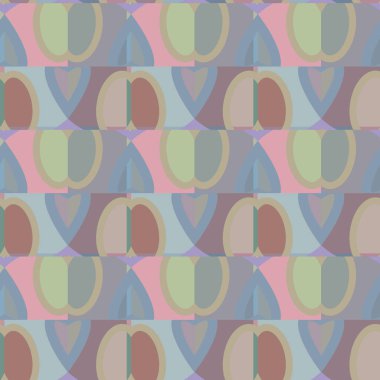 Geometrik şekilli kusursuz desen vektör çizimi