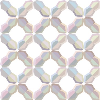 Geometrik şekilli kusursuz desen, vektör illüstrasyonu