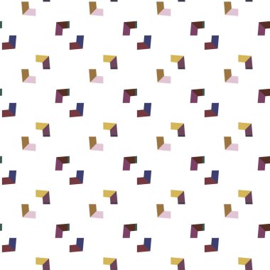 Geometrik şekilli kusursuz desen, vektör illüstrasyonu