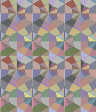 Geometrik şekilli kusursuz desen vektör çizimi
