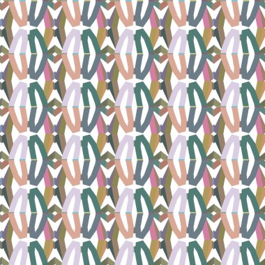 Geometrik şekilli kusursuz desen vektör çizimi