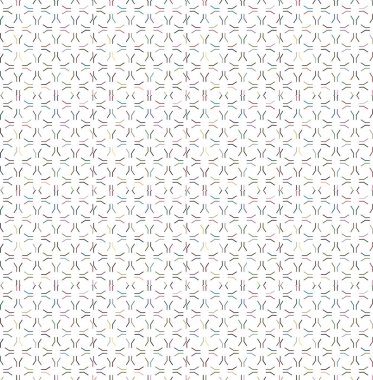 Geometrik şekilli kusursuz desen, vektör illüstrasyonu