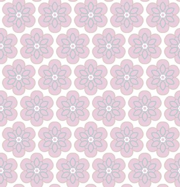 Geometrik şekilli kusursuz desen, vektör illüstrasyonu