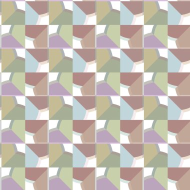 Geometrik şekilli kusursuz desen, vektör illüstrasyonu