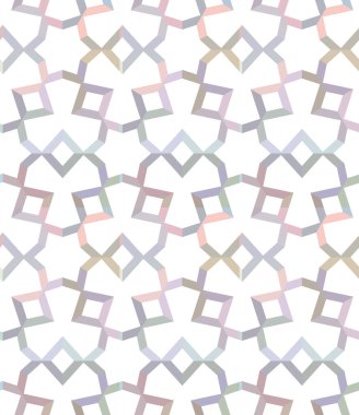 Geometrik şekilli kusursuz desen, vektör illüstrasyonu